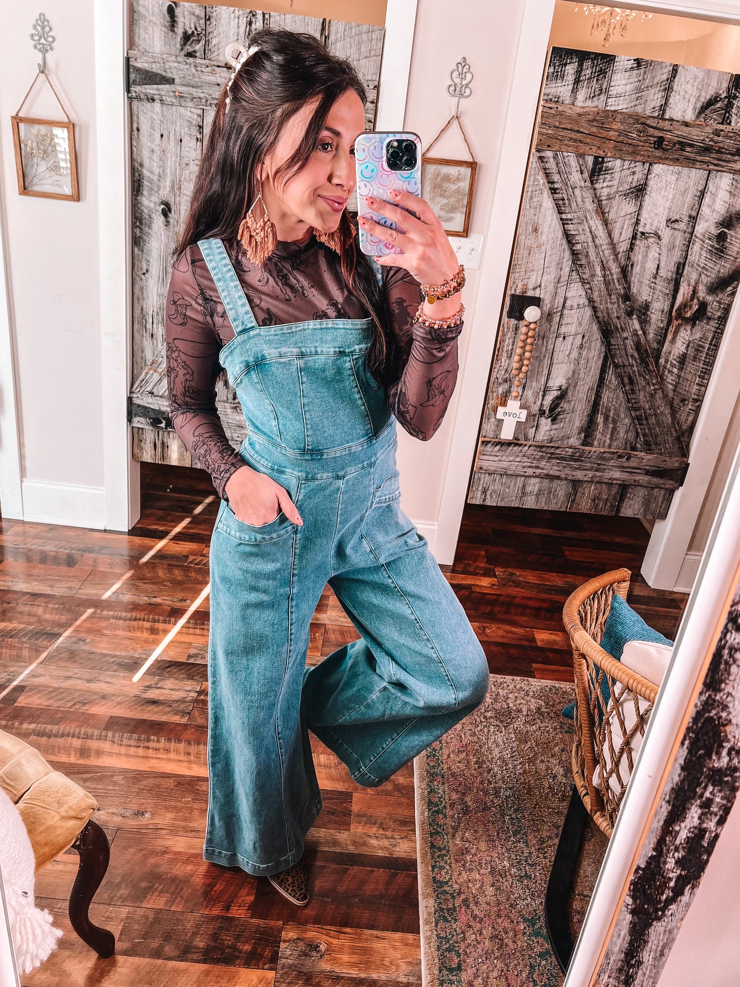 Denim Wide Leg Jumpsuit