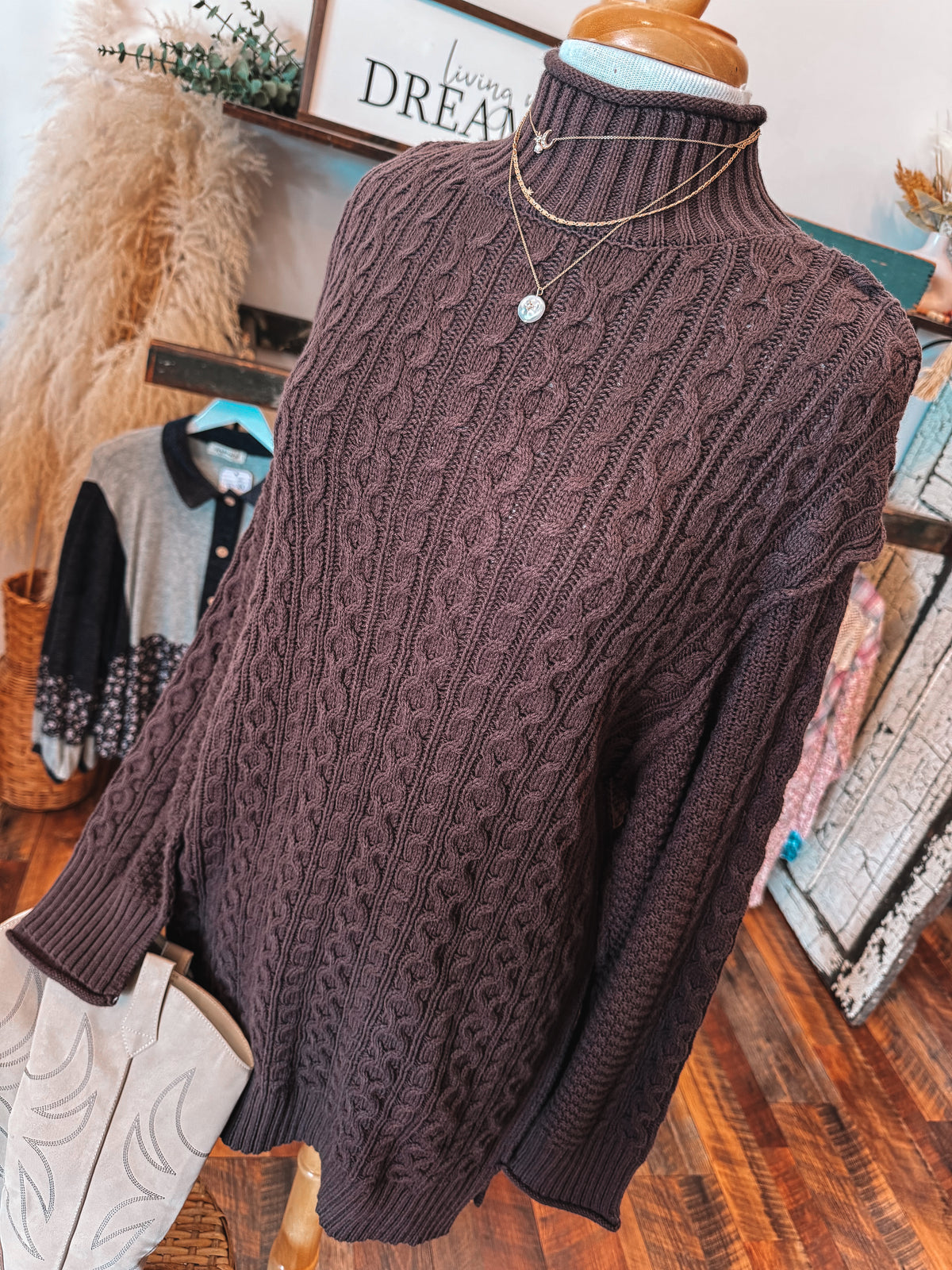 Cocoa Cable Dress