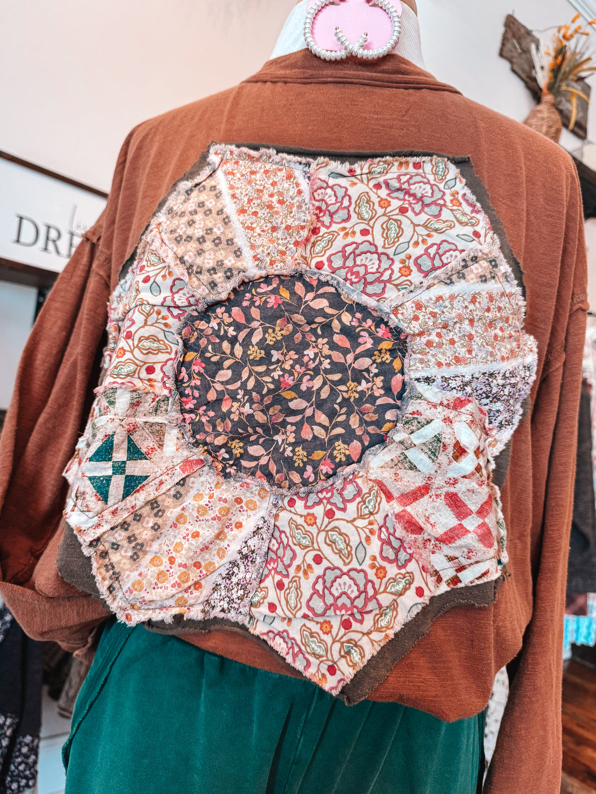 Dresden Plate Patchwork Top