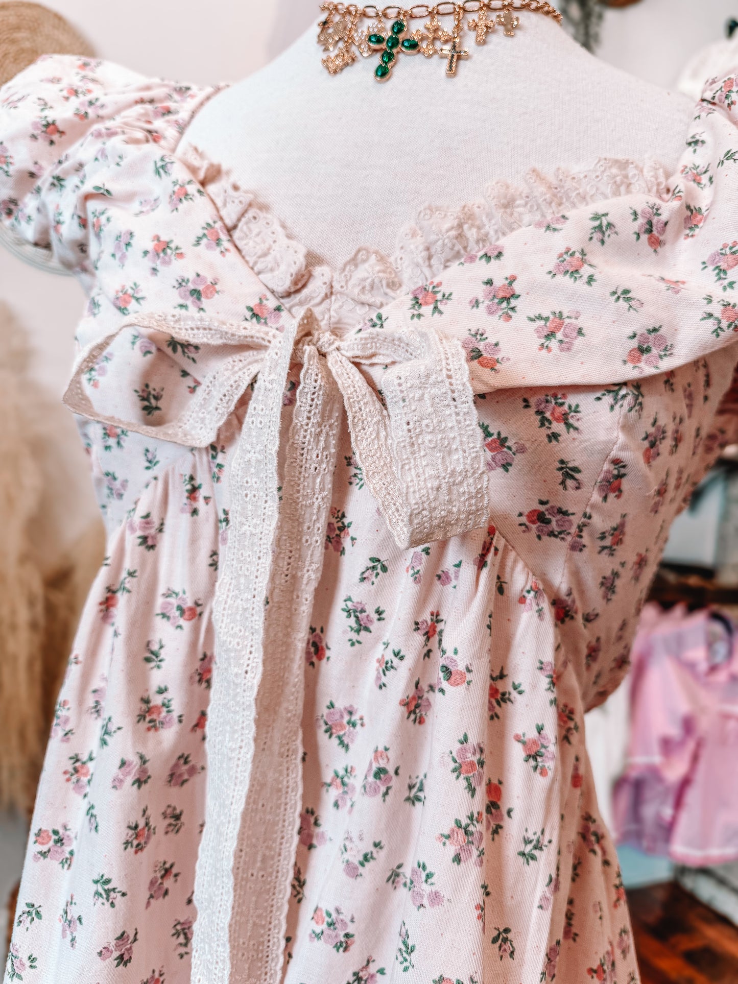 Floral Ruffle Sleeve Mini Dress