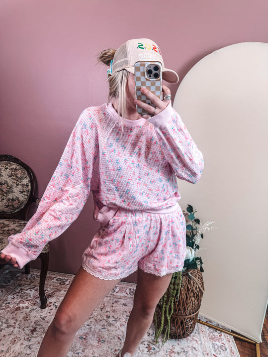 Ditsy Floral Waffle Set