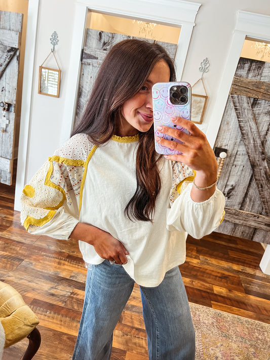 Daisy Flower Patch Top