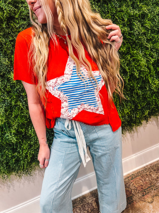 Liberty Lace Star Top