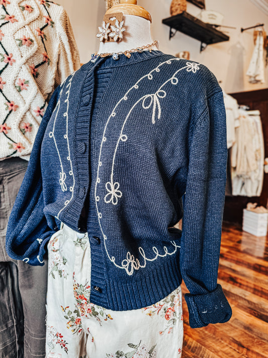 Midnight Meadow Cardigan 🪻
