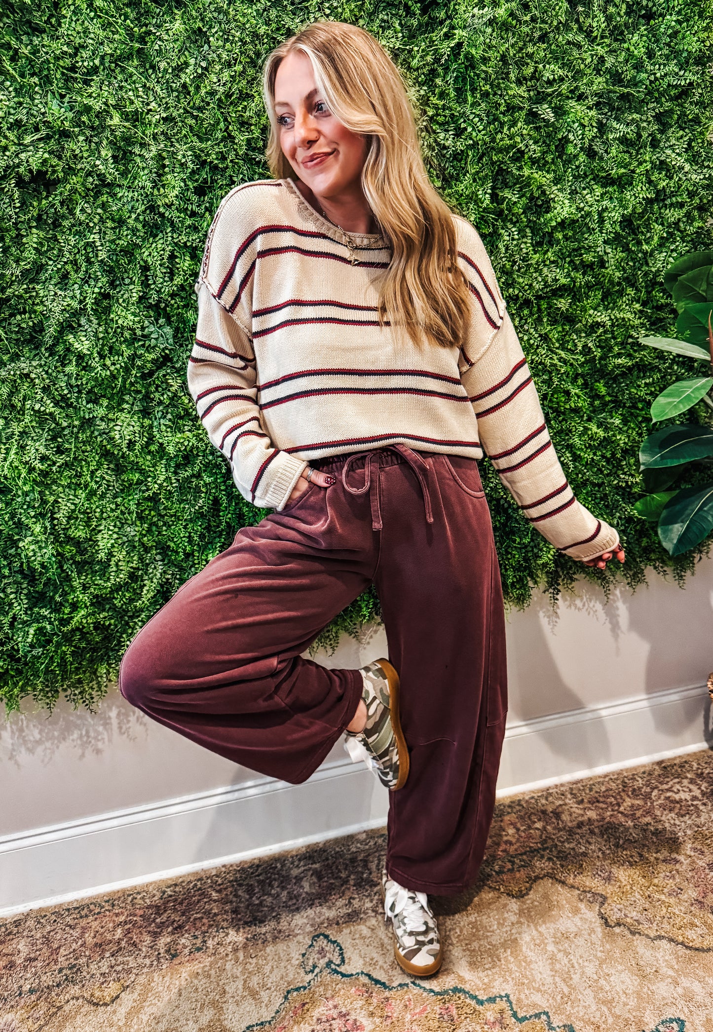 The Harbor Stripe Sweater 🤎