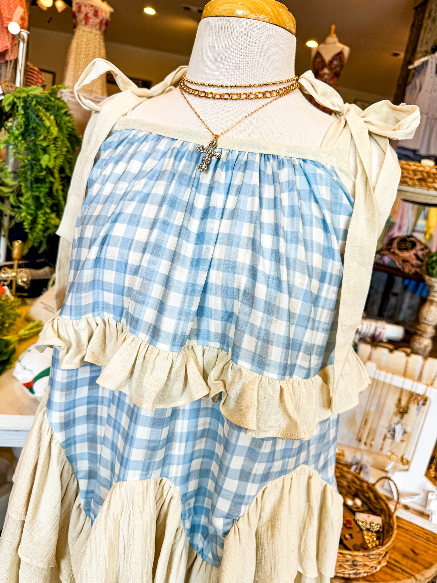 Checkered Layered Tunic
