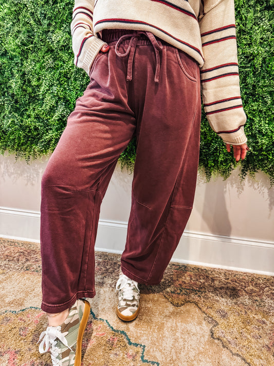 The Cozy Club Barrel Sweats