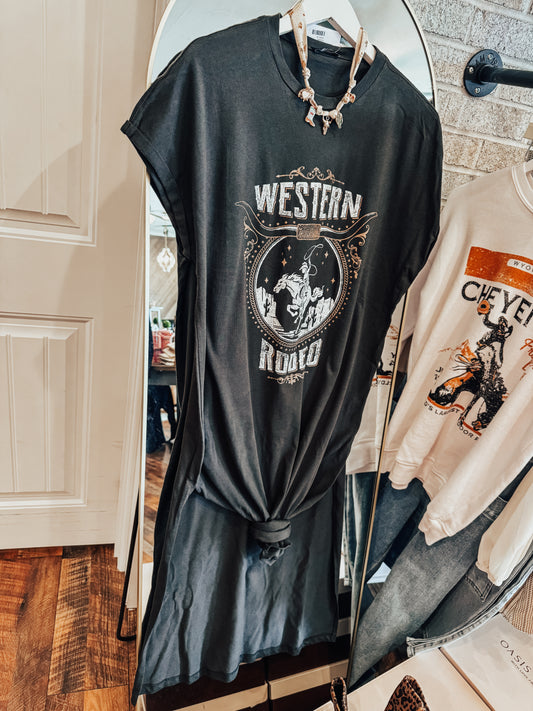 Western Rodeo T-shirt Dress