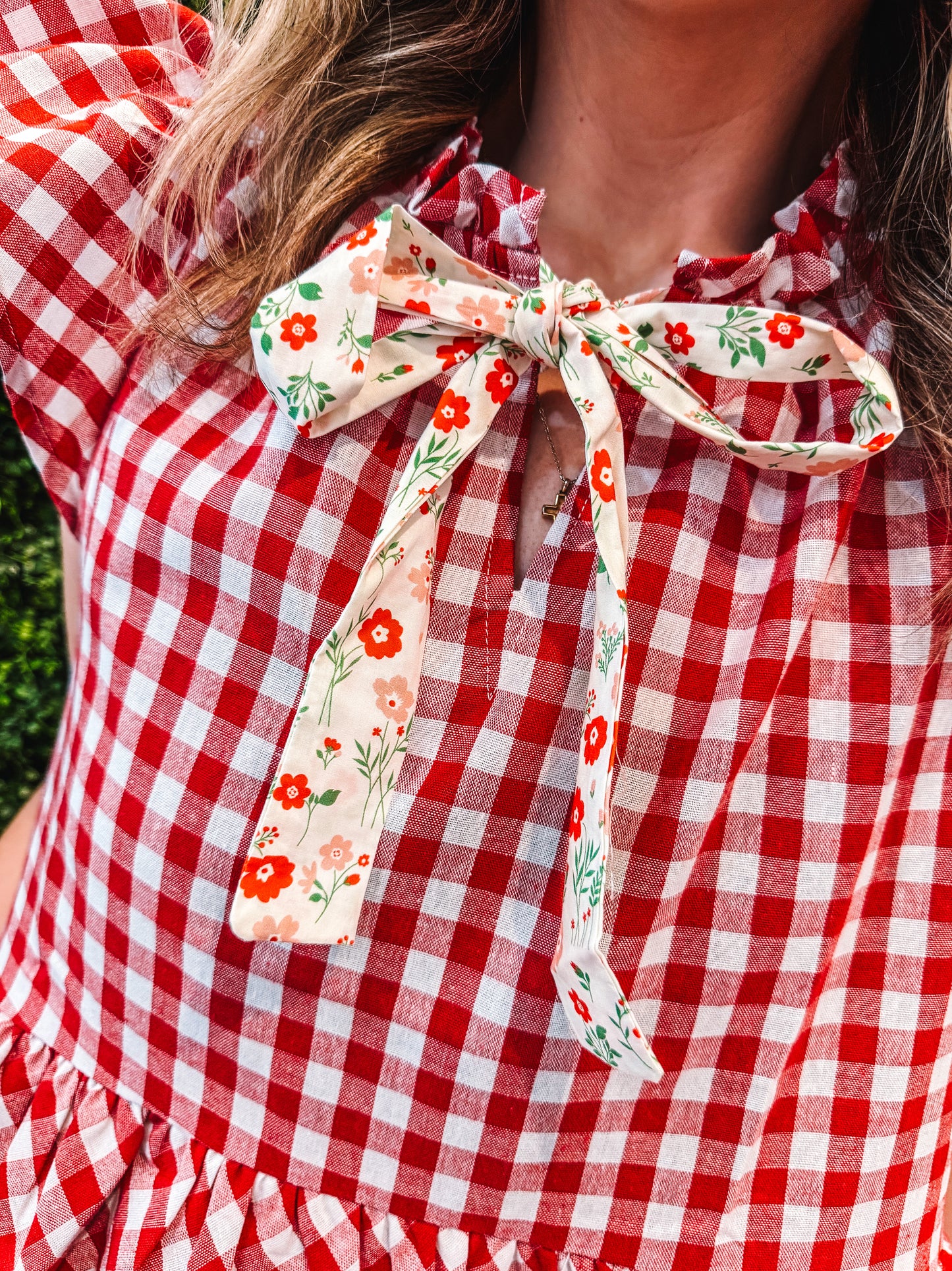 Sweet Liberty Gingham Blouse