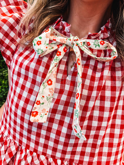 Sweet Liberty Gingham Blouse