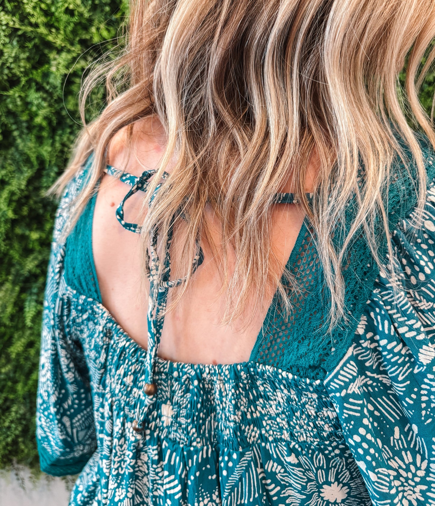 Floral Squareneck Boho Top
