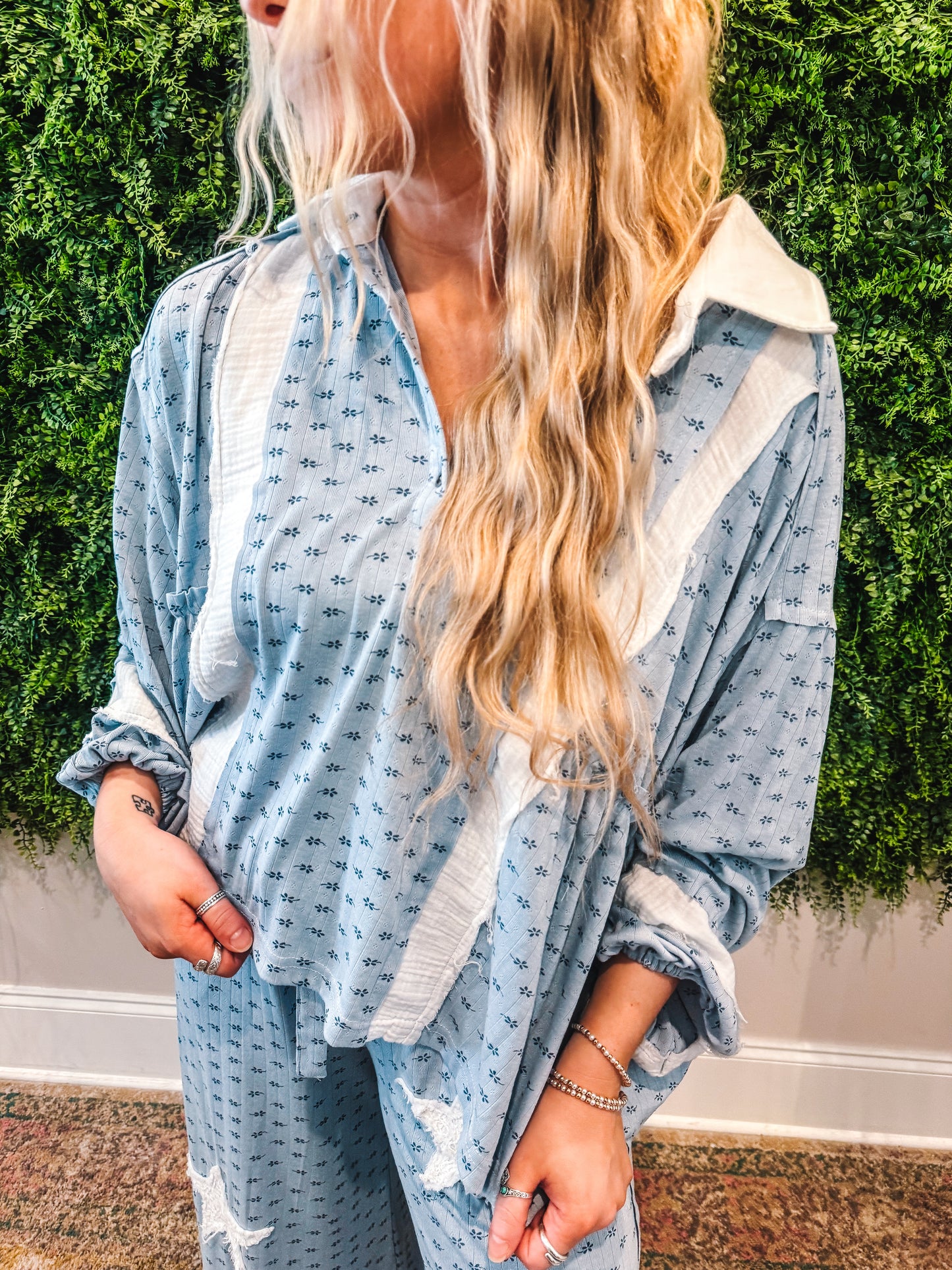 Soft Skies Lounge Top