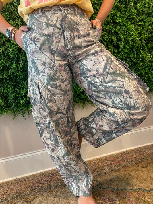 Rhinestone Baggy Barrel Jeans