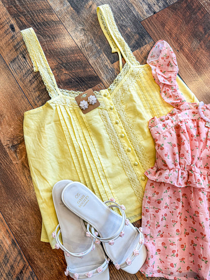 Cotton Lace Tank