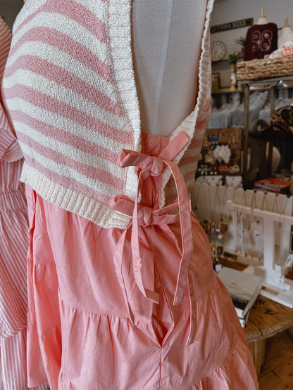 Striped Twofer Dress
