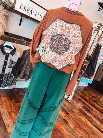 Dresden Plate Patchwork Top