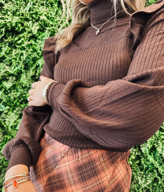 Ruffle Romance Sweater