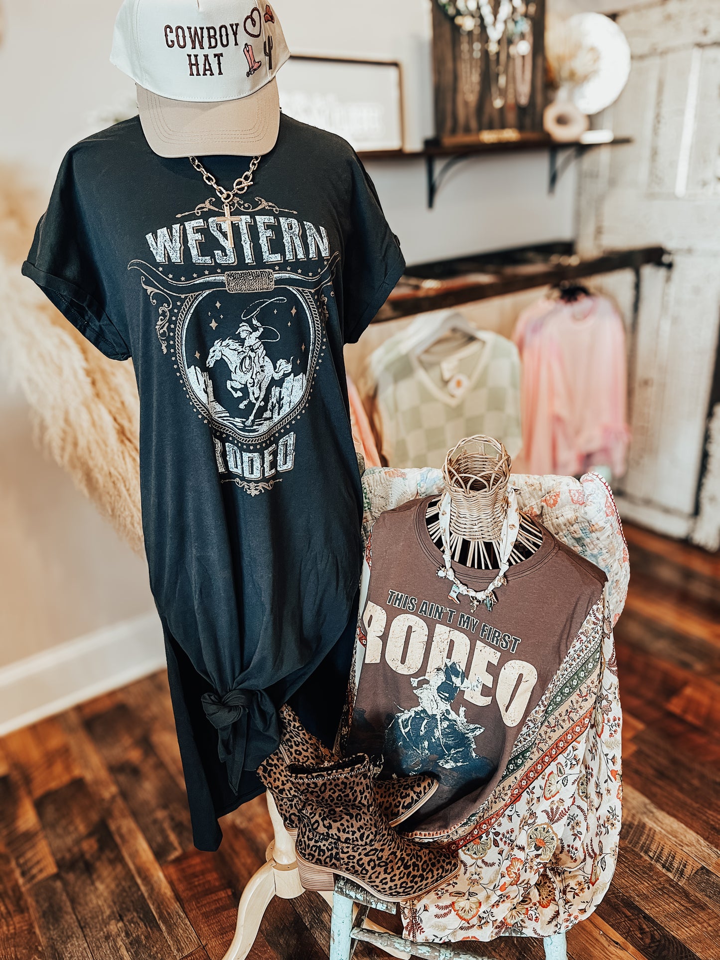 Western Rodeo T-shirt Dress
