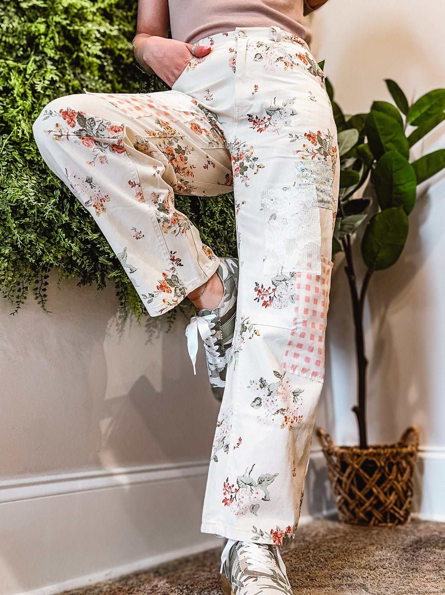 Petals & Patchwork Pants 🌼