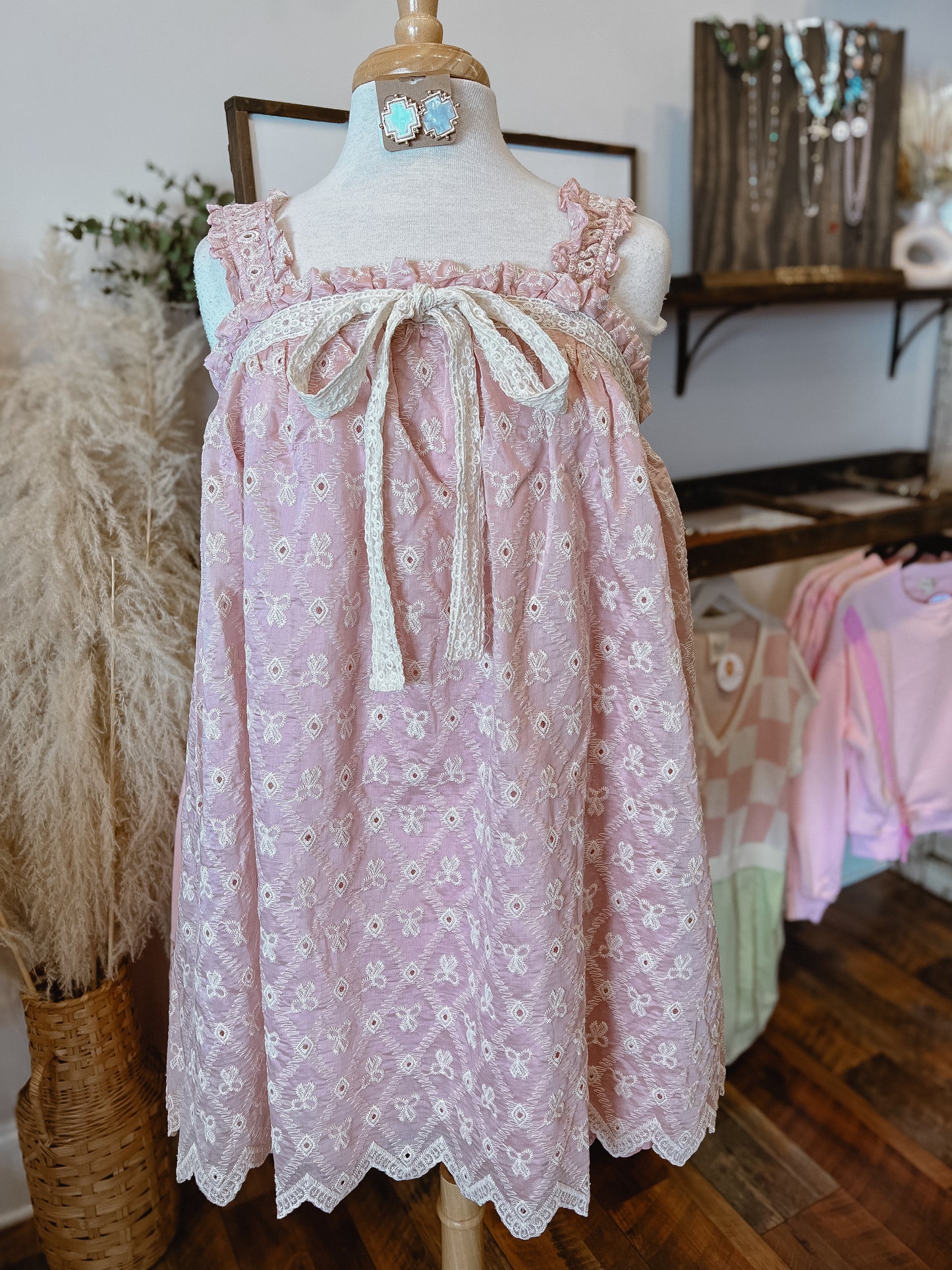 Eyelet Babydoll Dress