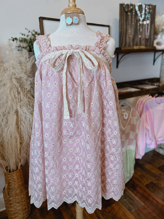 Eyelet Babydoll Dress