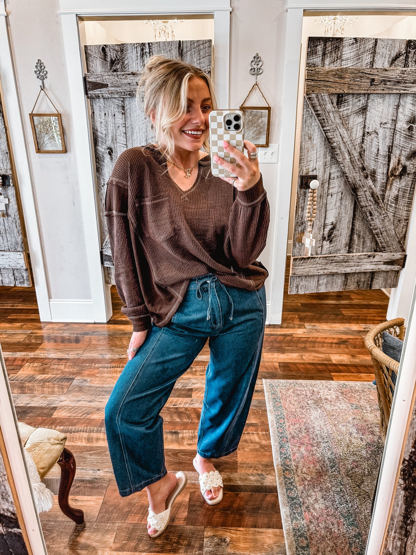Oak Hollow Knit Top