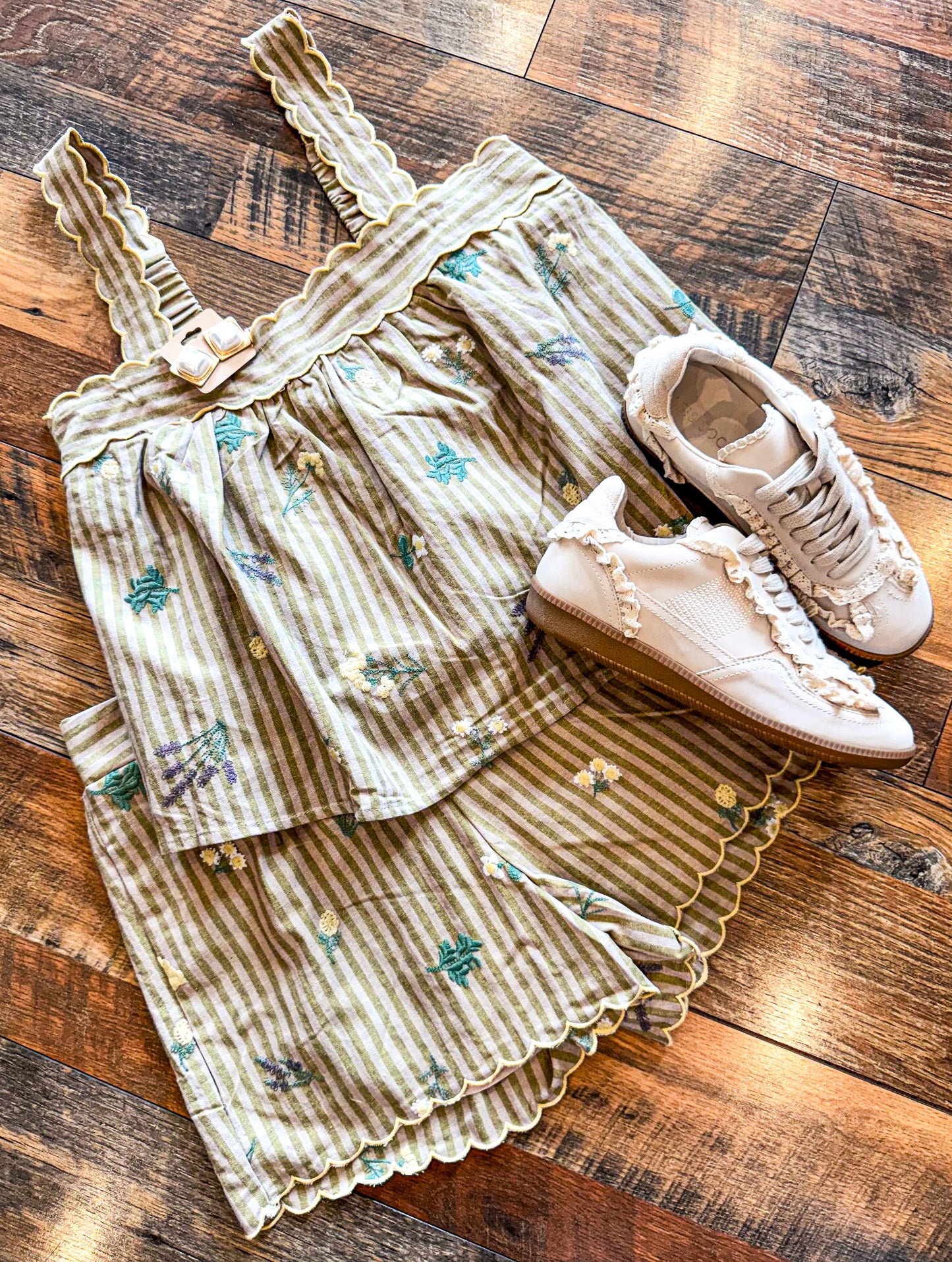 Striped Tank + Shorts Set