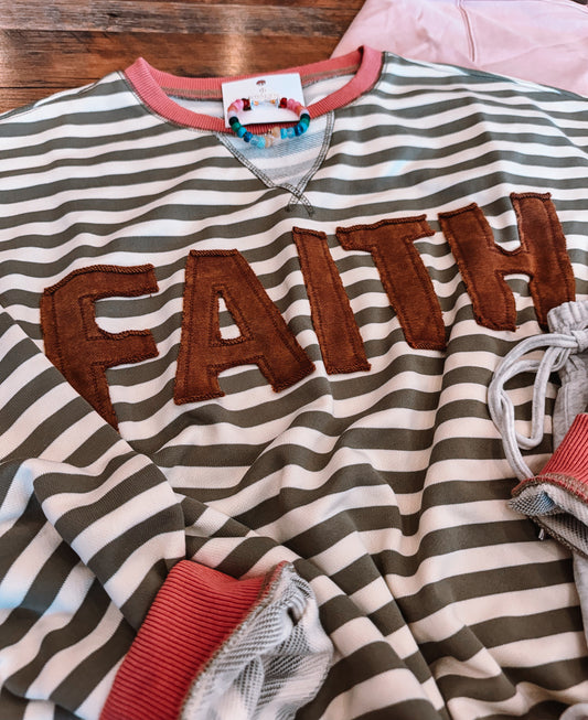 Faithful Stripes Sweatshirt