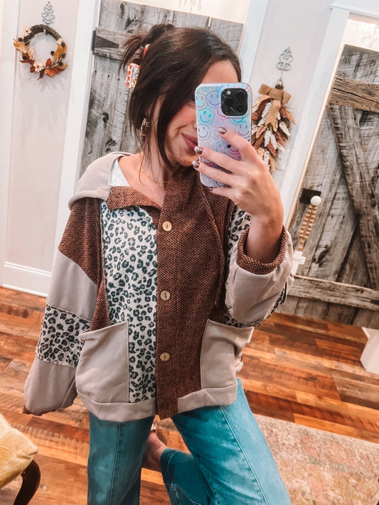 Wild Side Color Block Top/Jacket