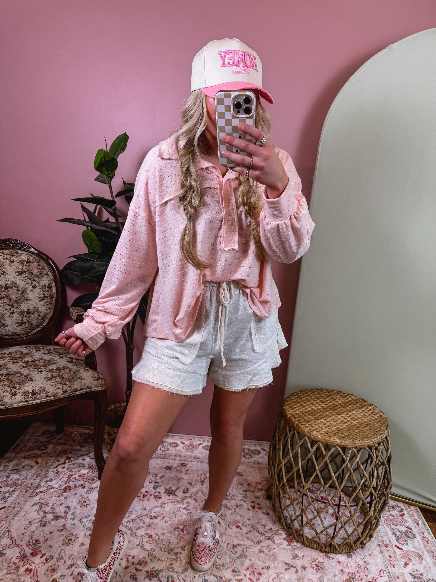 Oversized Collared Top