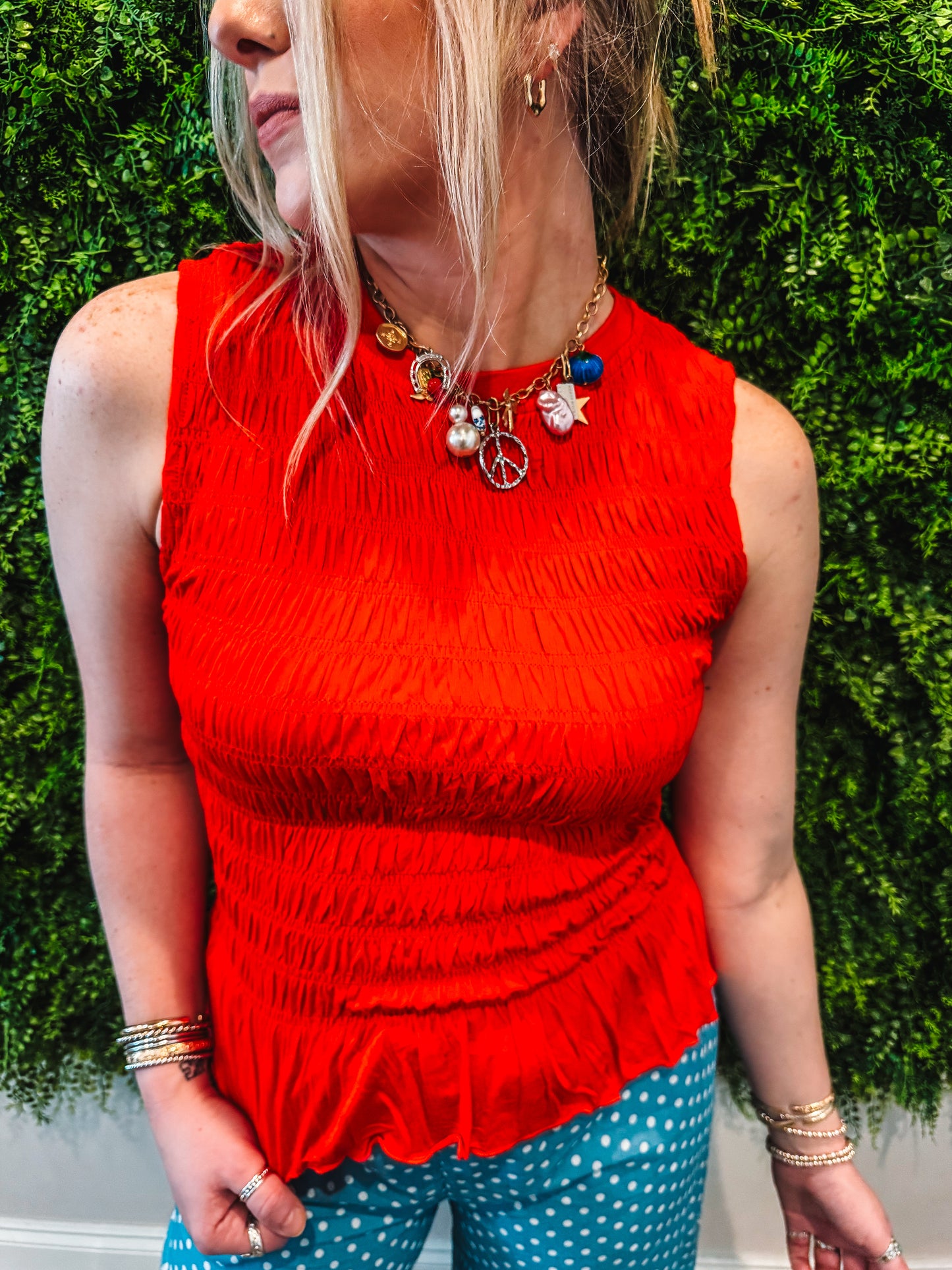 Smocked Bodice Tank