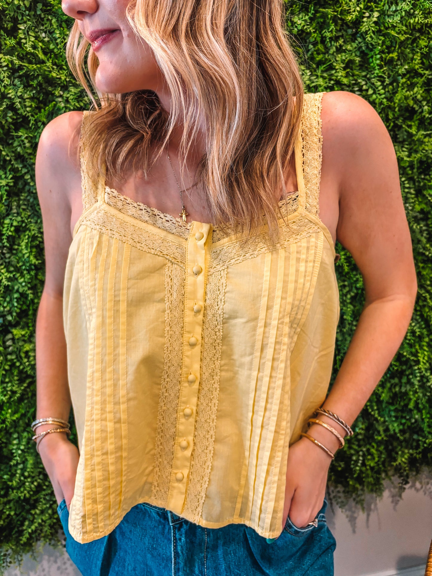 Cotton Lace Tank