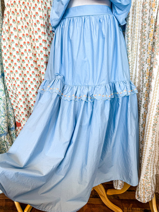 Woven Midi Skirt