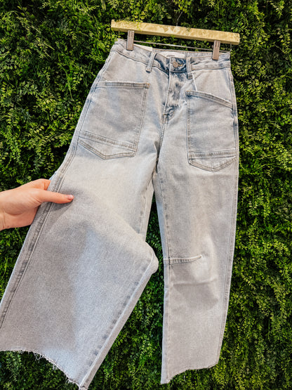 Super High Rise Light Wash Barrel Jeans