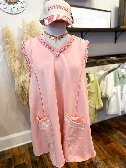 French Terry A-Line Dress