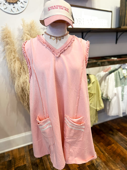 French Terry A-Line Dress