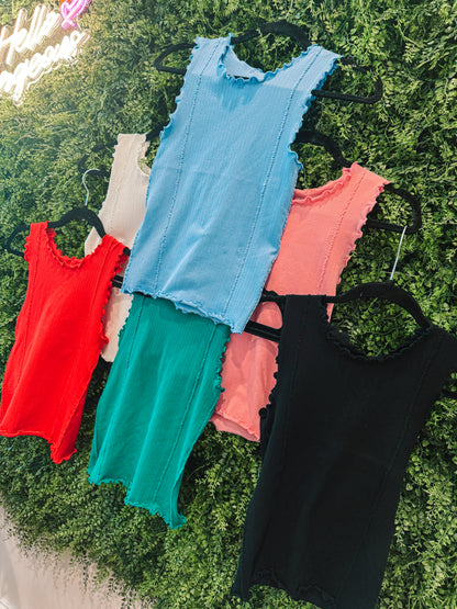 Lettuce Hem Knit Tank