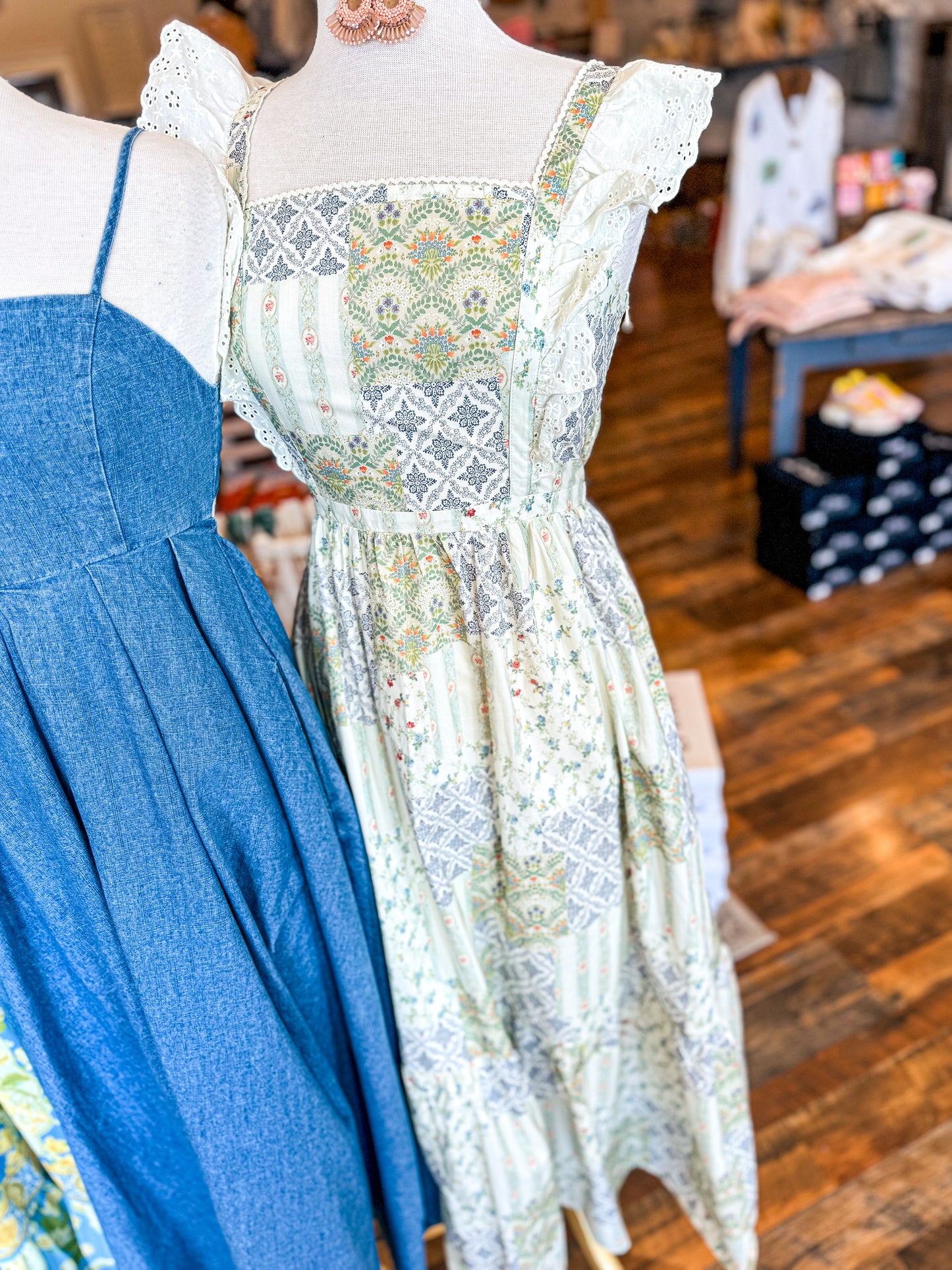 Patchwork Apron Dress