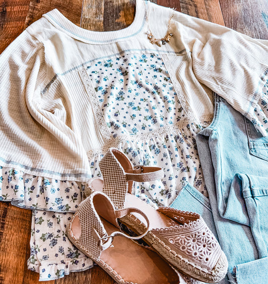 Bluebell Breeze Top 🌾