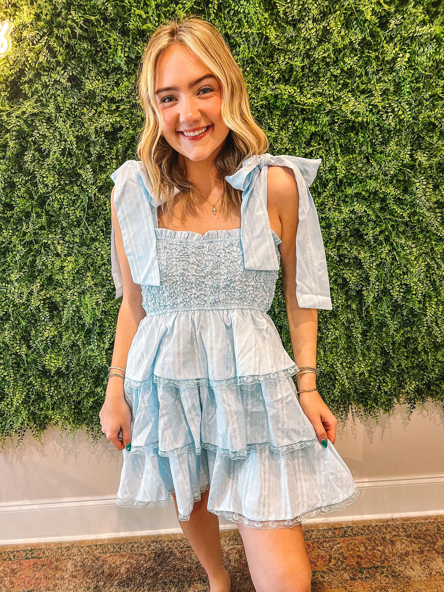 Tiered Ruffle Mini Dress