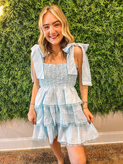 Tiered Ruffle Mini Dress