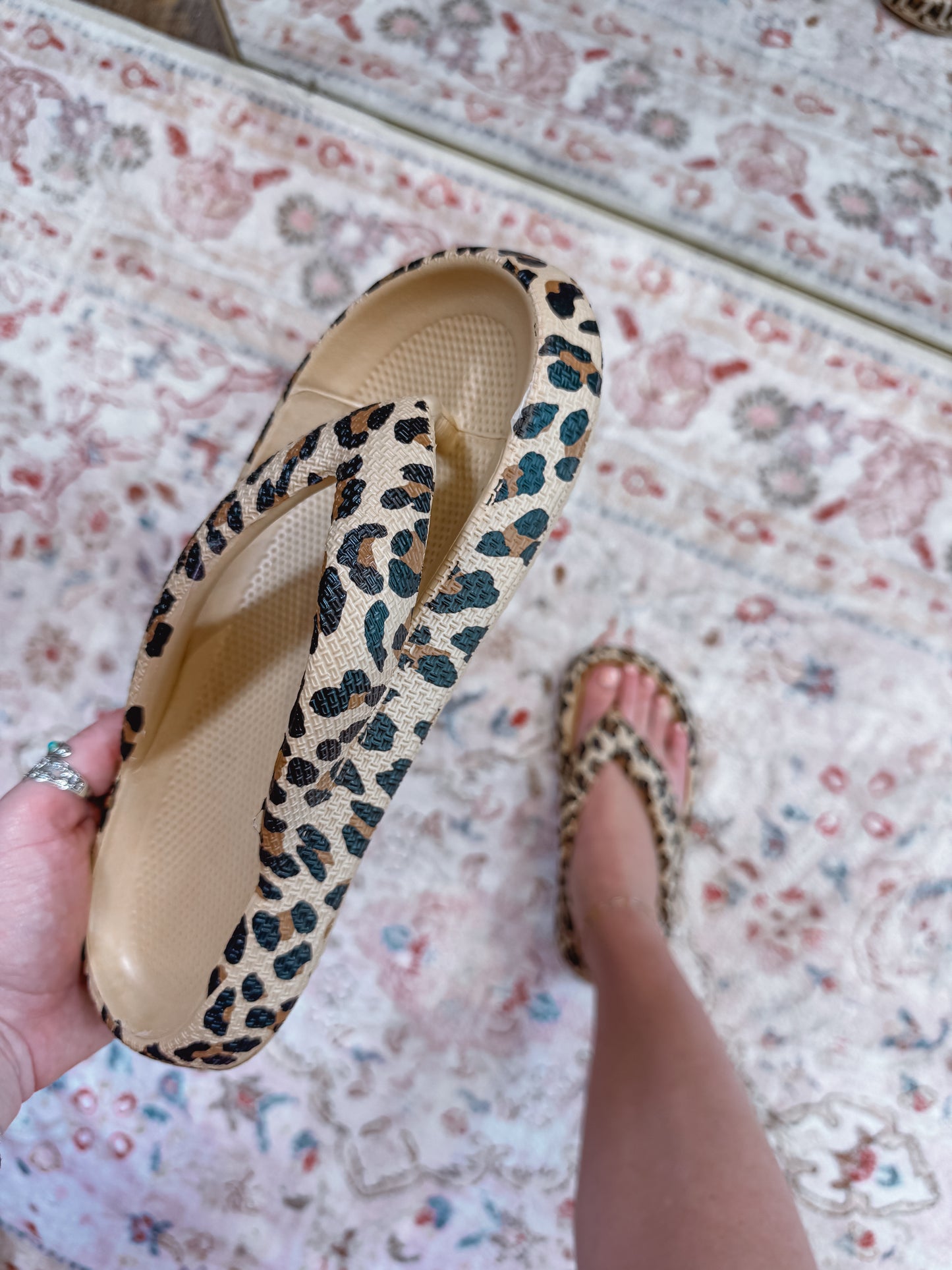Leopard Flip Flops