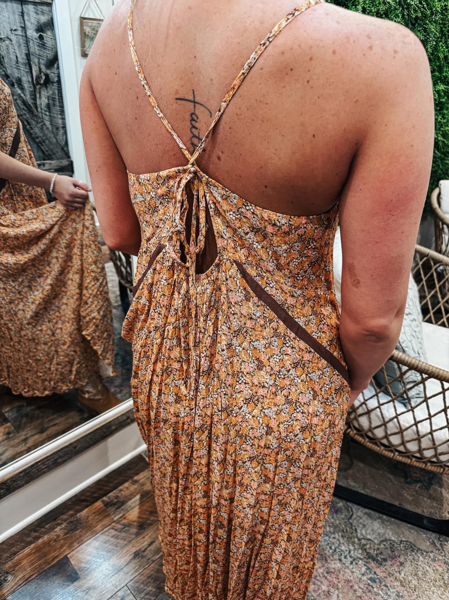 Mixed Floral Maxi Dress