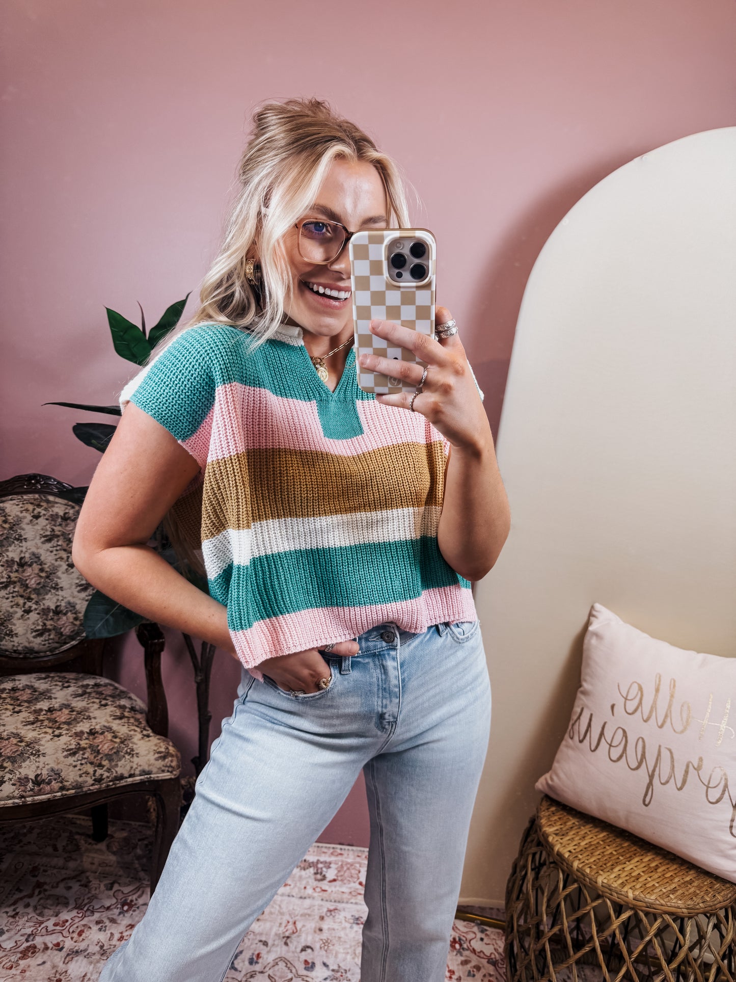 Striped Sweater Vest