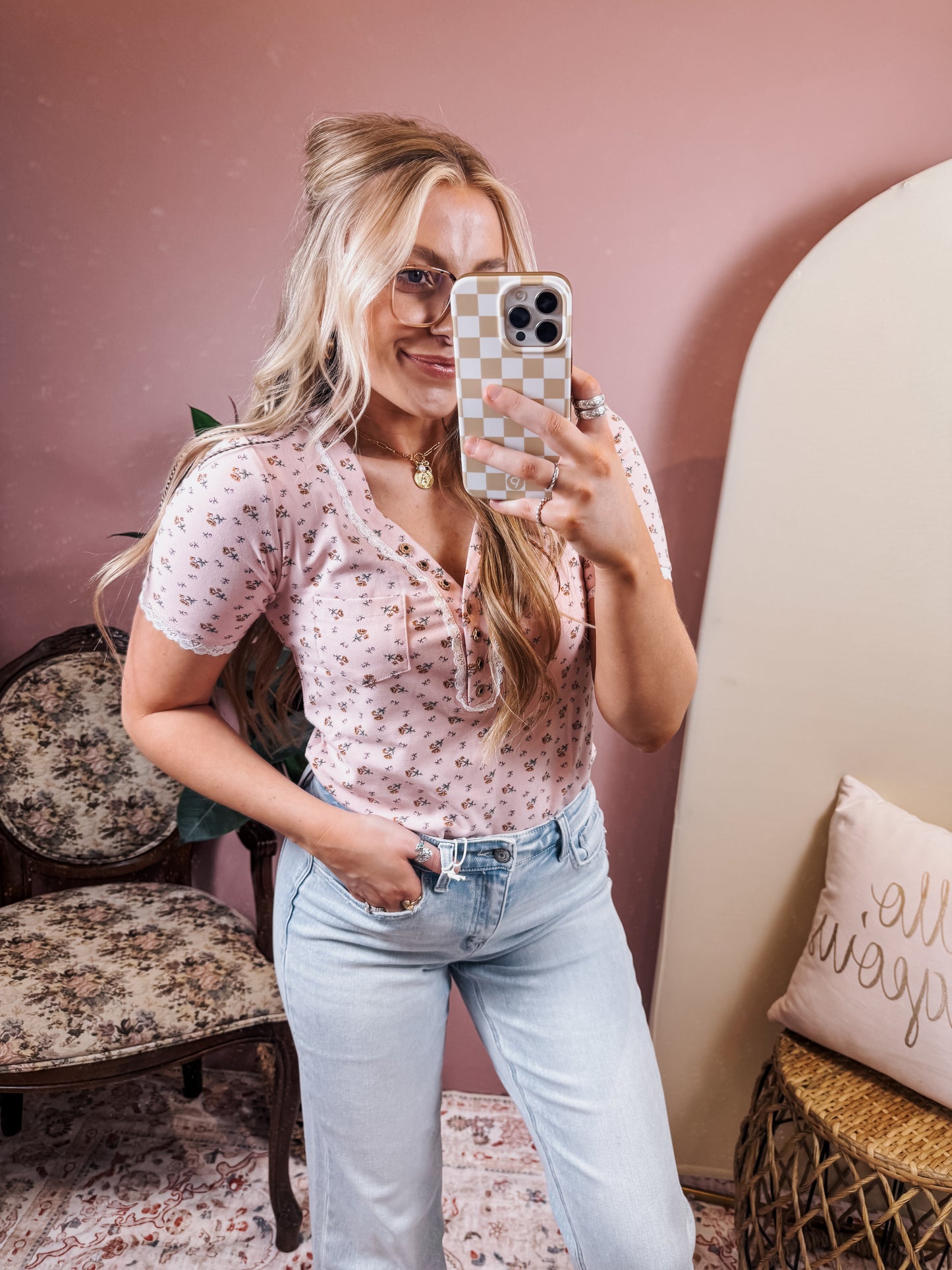 Ditsy Floral Top