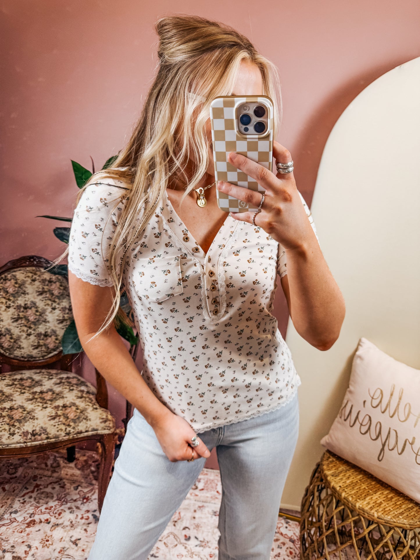 Ditsy Floral Top
